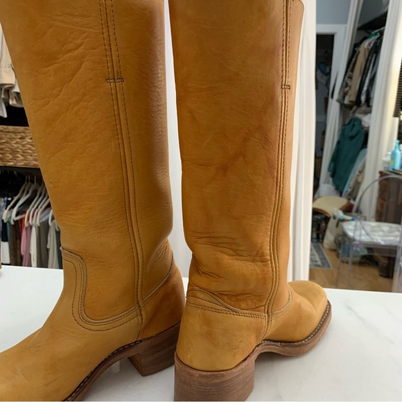 Frye l Campus 14L Boots Orange - Picture 8 of 11